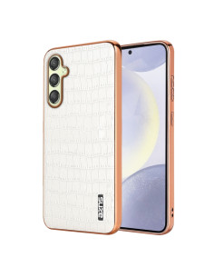 Cover Galaxy A15 TPU Texture Coccodrillo Verde Bianco