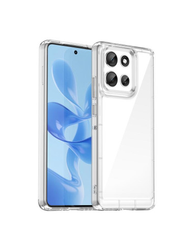 Cover Moto G86 5G TPU Grigio Trasparente | Melacompro