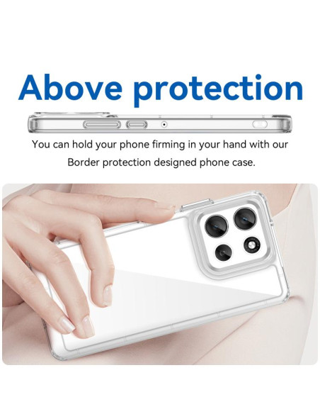 Cover Moto G86 5G TPU Grigio Trasparente | Melacompro