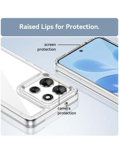 Cover Moto G86 5G TPU Grigio Trasparente | Melacompro