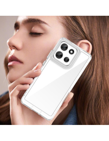 Cover Moto G86 5G TPU Grigio Trasparente | Melacompro