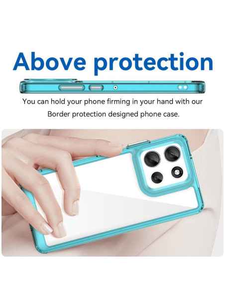 Cover Moto G86 5G TPU Grigio Trasparente | Melacompro