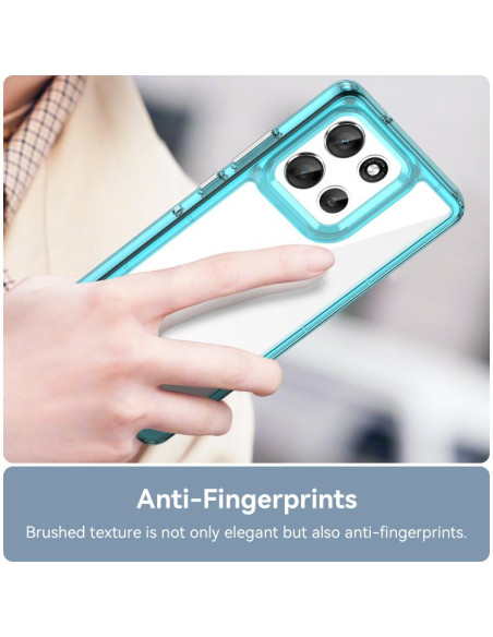 Cover Moto G86 5G TPU Grigio Trasparente | Melacompro