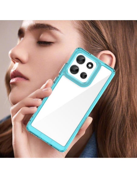 Cover Moto G86 5G TPU Grigio Trasparente | Melacompro