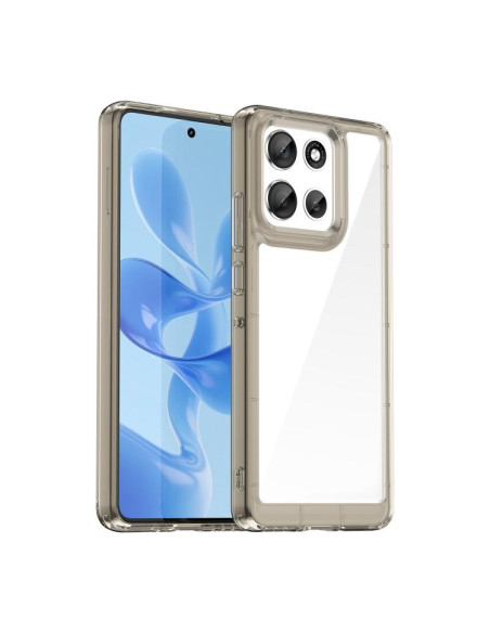 Cover Moto G86 5G TPU Grigio Trasparente | Melacompro