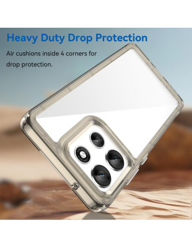 Cover Moto G86 5G TPU Grigio Trasparente | Melacompro