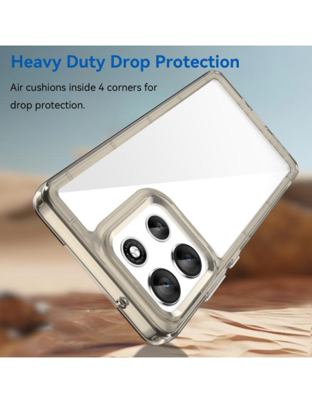 Cover Moto G86 5G TPU Grigio Trasparente | Melacompro