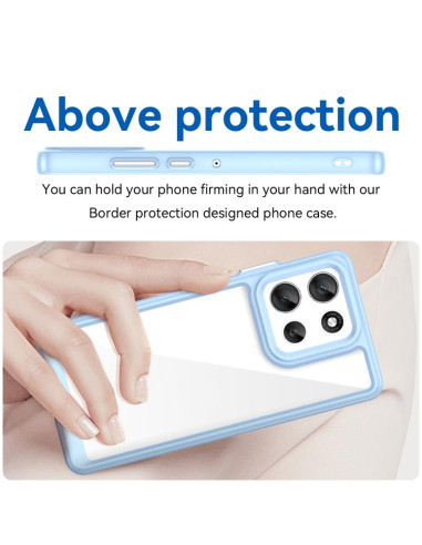 Cover Moto G86 5G Acrylic Hybrid TPU Colorful | Melacompro