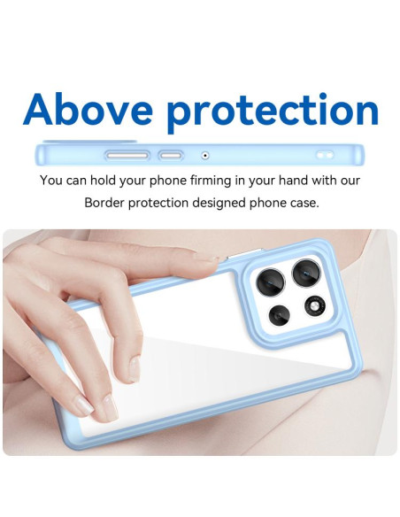 Cover Moto G86 5G Acrylic Hybrid TPU Colorful | Melacompro