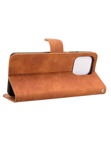 Cover Moto G86 Power 5G Pelle Nero Marrone | Melacompro