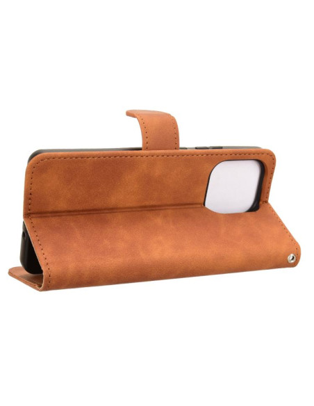 Cover Moto G86 Power 5G Pelle Nero Marrone | Melacompro