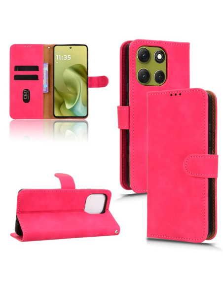 Cover Moto G86 Flip Leather Magnetica Rose | Melacompro