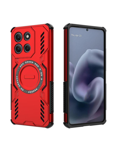Cover Moto G86 Power 5G Viola Farfalla Rosso | Melacompro