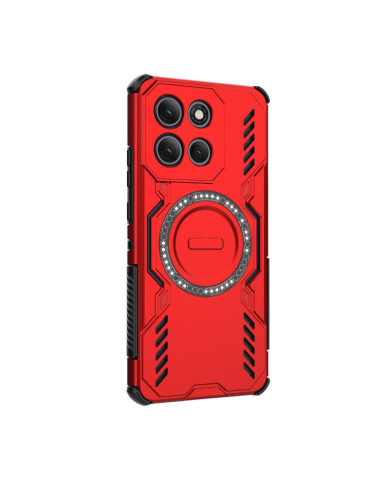 Cover Moto G86 Power 5G Viola Farfalla Rosso | Melacompro