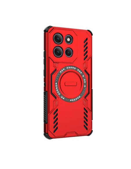 Cover Moto G86 Power 5G Viola Farfalla Rosso | Melacompro