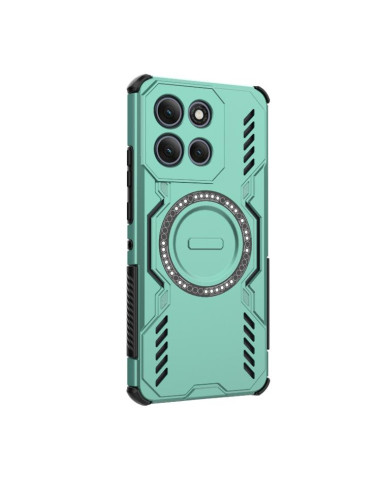 Cover Moto G86 Power 5G Viola Farfalla Light Verde | Melacompro