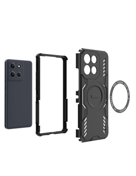 Cover Moto G86 Power 5G Viola Farfalla Light Verde | Melacompro