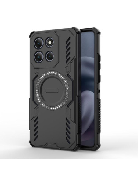 Cover Moto G86 Power 5G Viola Farfalla Nero | Melacompro