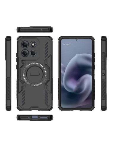 Cover Moto G86 Power 5G Viola Farfalla Nero | Melacompro