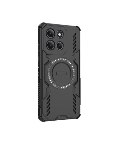 Cover Moto G86 Power 5G Viola Farfalla Nero | Melacompro