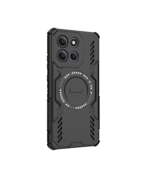 Cover Moto G86 Power 5G Viola Farfalla Nero | Melacompro