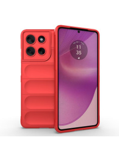 Cover Moto G86 5G Acrylic Hybrid TPU Colorata Rosso