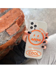 Cover iPhone 11 PC + TPU Antiurto con Anello Arancione