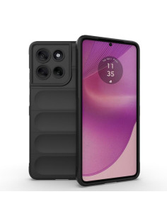 Cover Moto G86 5G Acrylic Hybrid TPU Colorata Nero