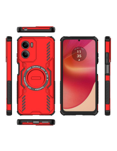 Cover Moto G05 4G Farfalla Viola Magsafe Rosso | Melacompro