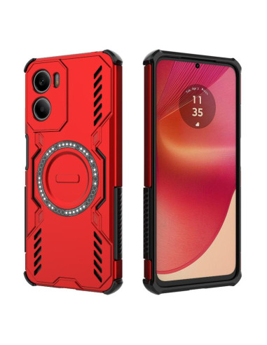 Cover Moto G05 4G Farfalla Viola Magsafe Rosso | Melacompro