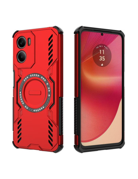 Cover Moto G05 4G Farfalla Viola Magsafe Rosso | Melacompro