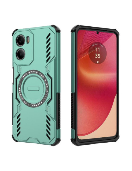 Cover Moto G05 4G Farfalla Viola Magsafe Light Verde | Melacompro