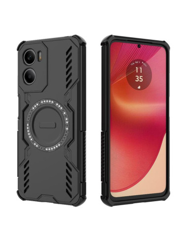 Cover Moto G05 4G Farfalla Viola Magsafe Nero | Melacompro