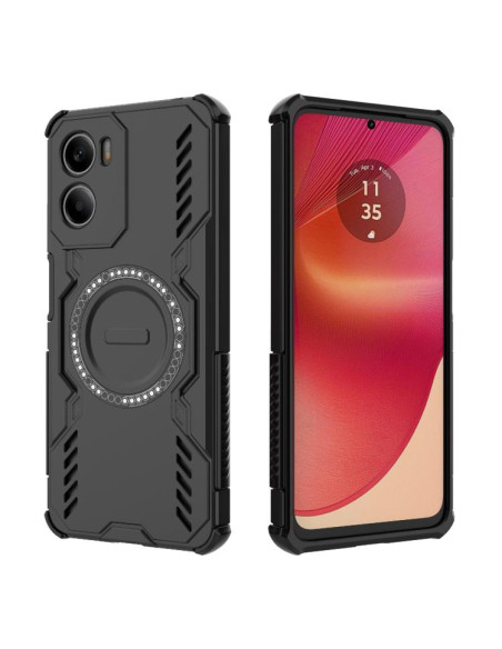 Cover Moto G05 4G Farfalla Viola Magsafe Nero | Melacompro