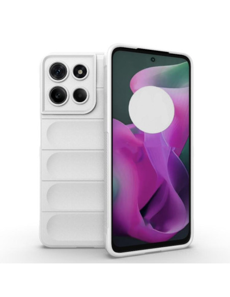 Cover Moto G15 4G TPU Nero Bianco | Melacompro