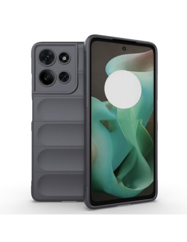 Cover Moto G75 5G TPU Rosso Vino Dark Grigio | Melacompro