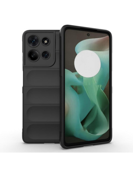 Cover Moto G75 5G TPU Rosso Vino Nero | Melacompro