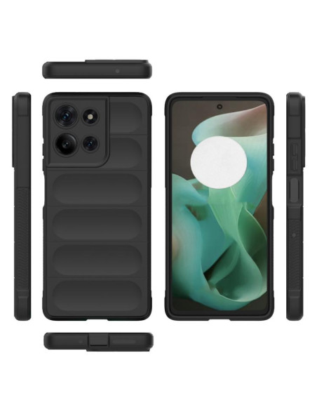 Cover Moto G75 5G TPU Rosso Vino Nero | Melacompro