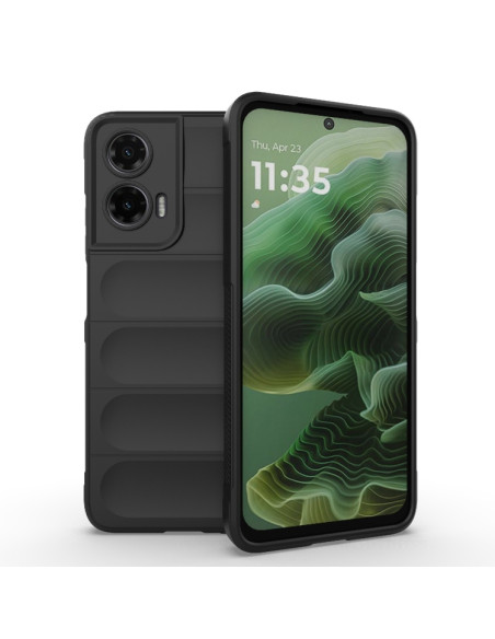 Cover Moto G35 5G TPU Rosso Vino Nero | Melacompro