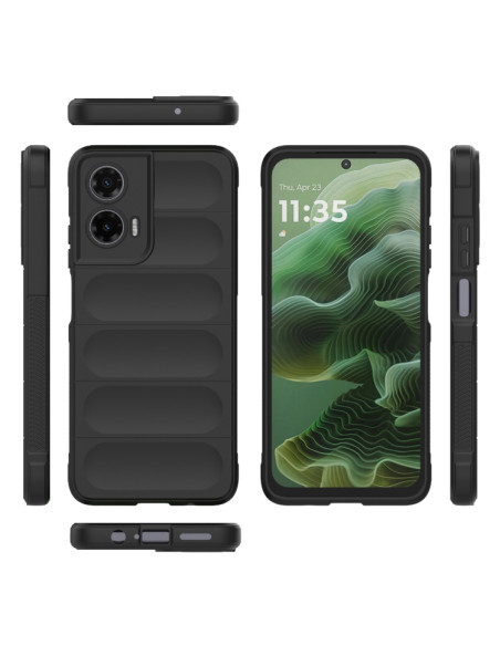 Cover Moto G35 5G TPU Rosso Vino Nero | Melacompro