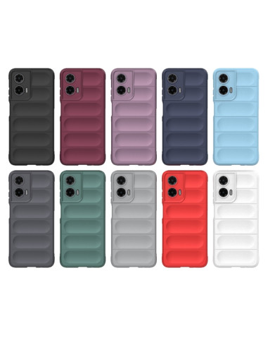 Cover Moto G35 5G TPU Rosso Vino Nero | Melacompro