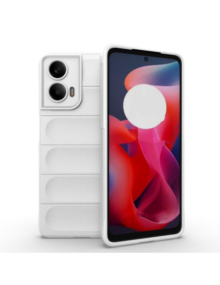 Cover Moto G24 4G TPU Blu Chiaro Bianco | Melacompro