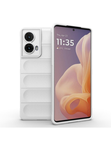 Cover Moto G85 TPU Viola Ciliegia Bianco | Melacompro