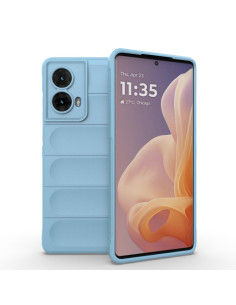 Cover Moto G85 TPU con Anello Viola Ciliegia Light Blu