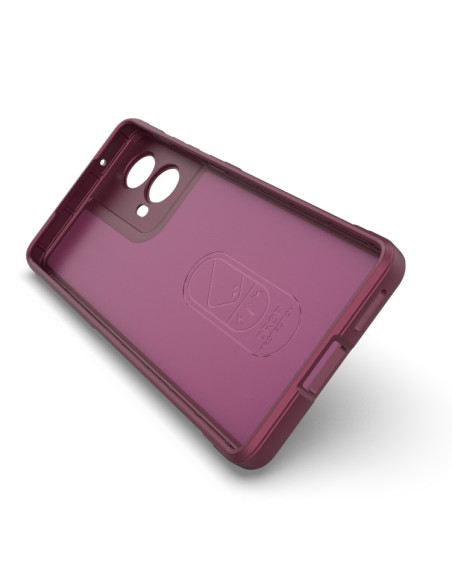 Cover Moto G85 TPU Viola Ciliegia Dark Grigio | Melacompro