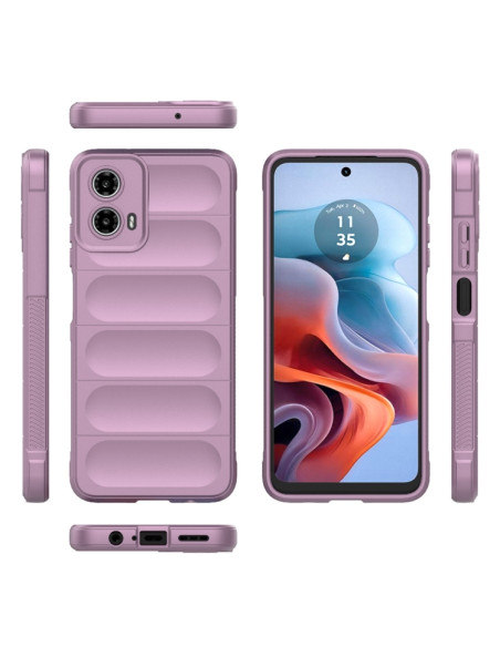 Cover Moto G34 TPU Multicolore Nero Viola | Melacompro