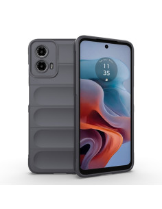Cover Moto G34 TPU Ibrido Multicolore Nero Dark Grigio