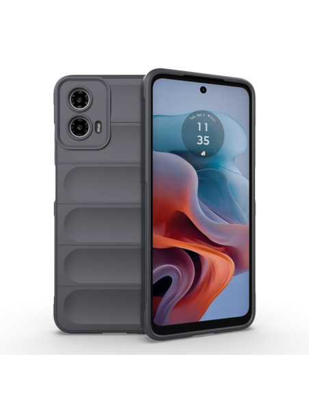 Cover Moto G34 TPU Multicolore Nero Dark Grigio | Melacompro