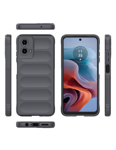 Cover Moto G34 TPU Multicolore Nero Dark Grigio | Melacompro