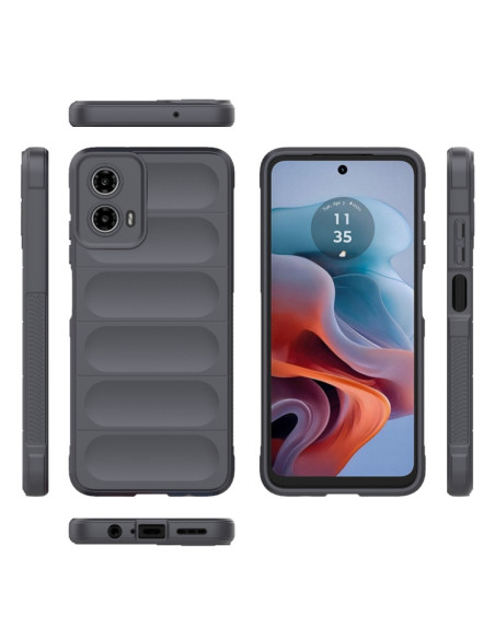 Cover Moto G34 TPU Multicolore Nero Dark Grigio | Melacompro